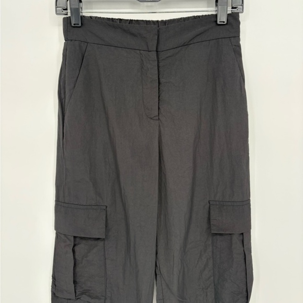 🧲 Nia nylon Cargo Jogger black pants